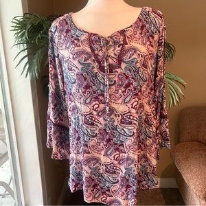 Avenue plus size rayon top